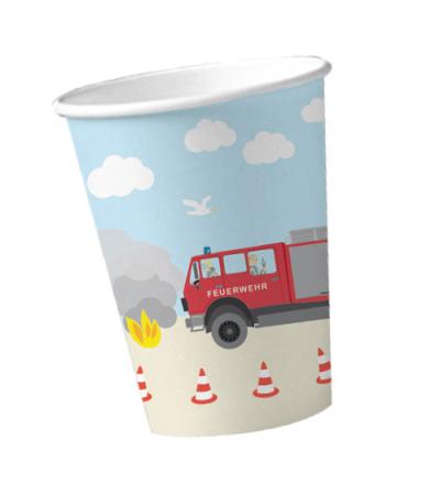Feuerwehr Party Becher 8 Stück